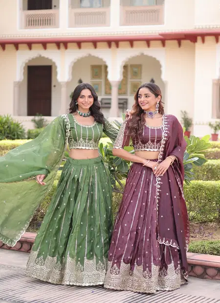 KA 5056 Gold Crush Lehenga With Blouse Dupatta Wholesale Price In Surat